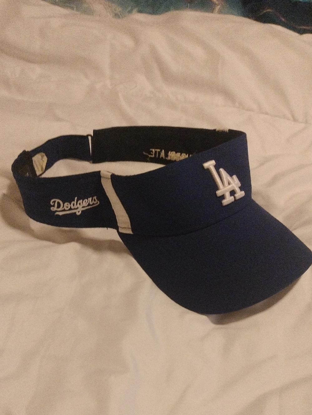 Los Angeles Dodgers Navy Blue Visor with Raised LA Logo